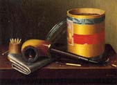 still life with pipe